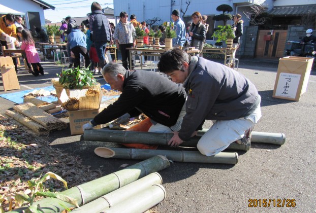 門松づくり2015