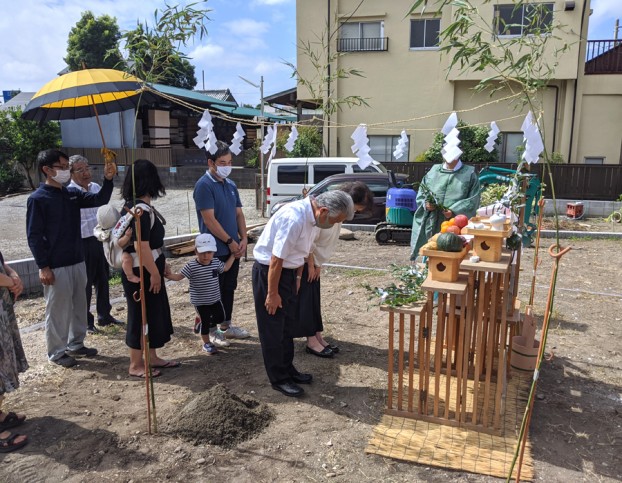 大磯町自然素材の家地鎮祭