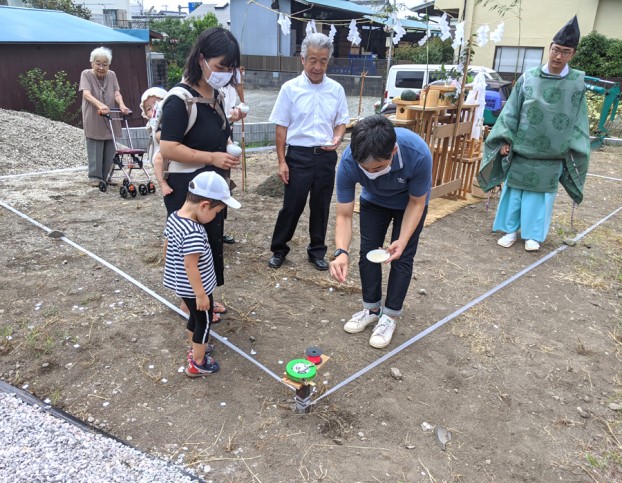 大磯町自然素材の家地鎮祭