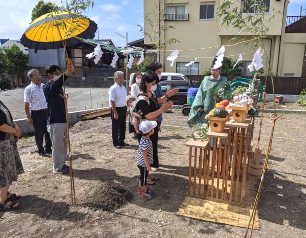 大磯町で地鎮祭が執り行われました。